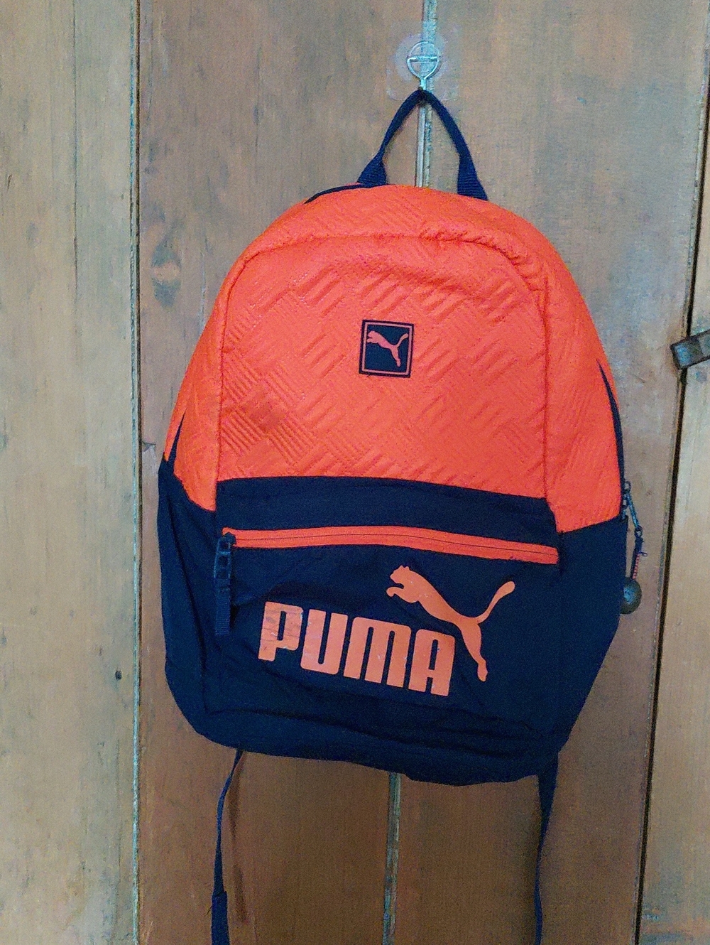 Puma Orange and Black Sport Backpack